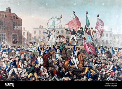  Peterloo Massacren; en blodig dag för brittisk arbetsklass och ett skäl till radikalisering